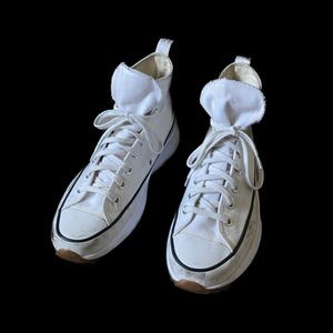 converse run star hike ‘white black gum’